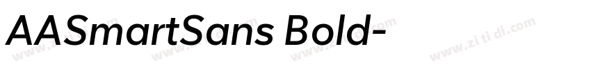 AASmartSans Bold字体转换